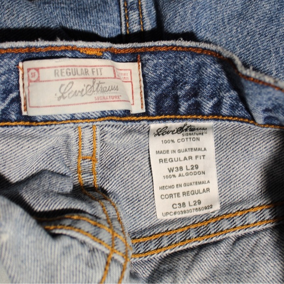 Medium wash Levi’s signature jeans w38 L29 regular fit - Picture 5 of 5